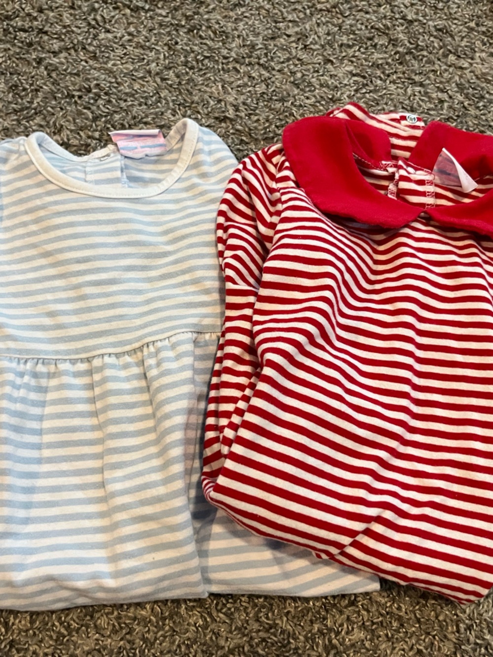 Stitchy fish 2t stripe longall 2t stripes polo Peter Pan collar
